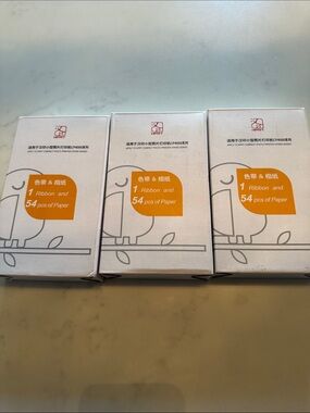 HPRT Compact Photo Printer CP4000 Series Ribbon & Paper 3 PACK Bundle